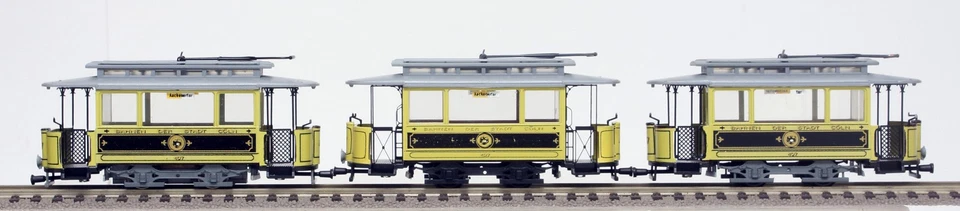 RARITÄT/ Kleinserie: Hamann 3 Straßenbahnwagen Bahnen der Stadt Cöln, H0 [E] - Bild 2 von 4