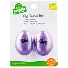 Nino Plastic Egg Shaker Pairs Aubergine