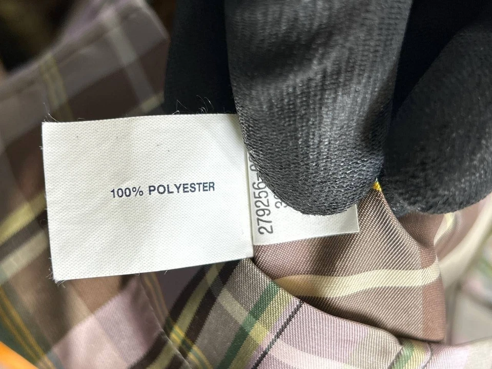 Винтажный Y2k разрыв Тренч женщин маленький коричневый розовый зеленый * - Изображение 4 из 4