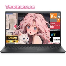 Dell Inspiron 15.6" Touch Laptop computer AMD Ryzen 7 7730U UpTo 64GB RAM 4TB