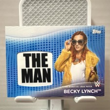 Topps 2021 WWE Becky Lynch Superstar Logo Patch Relics #SLP-BL Blue /25