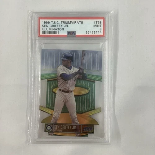 1999 Stadium Club Triumvirate Ken Griffey Jr. Illuminator #T3B PSA 9