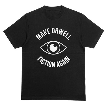 MAKE ORWELL FICTION AGAIN T-Shirt | Dystopian 1984 Tee | Gedankenpolizei Top