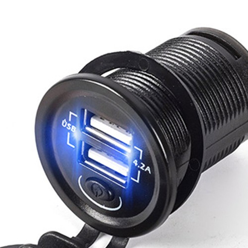 Chargeur Voiture USB 2 Ports Chargeur Voiture Adaptateur Briquet Splitter Bateau Briquet - Photo 3 sur 12
