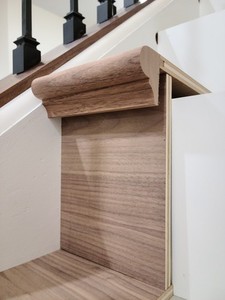 BLACK WALNUT STAIR FALSE TREAD/RISER KIT (14 OR 7 STEPS)
