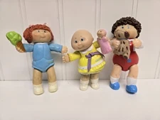 1984 Cabbage Patch Kids CPK 3 posable figures Baby Toddler