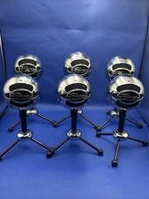 Lot Of 6 Blue Microphones The Snowball Black / Grey with Stand