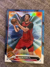 2024 Topps Chrome Blue Basketball Refractor #59 Jakob Poeltl - Toronto - MINT