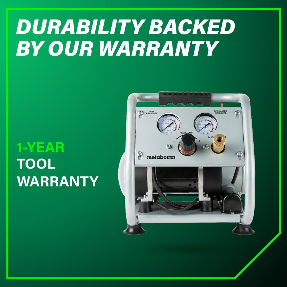 Metabo HPT EC28MM 1-gal Oil-Free Portable Quiet Air Compressor New