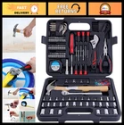 149-Piece DIY Tool Set with Socket Wrench, Hammer, Pliers & Storage Case - Home