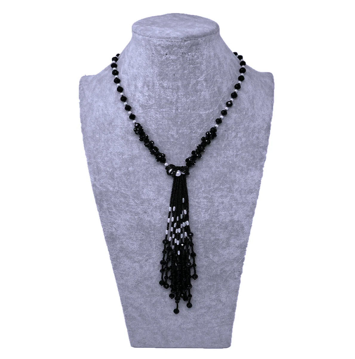 COLLANA CON GABBIA ARGENTATA - Gioielli - Collane - di Flowers and