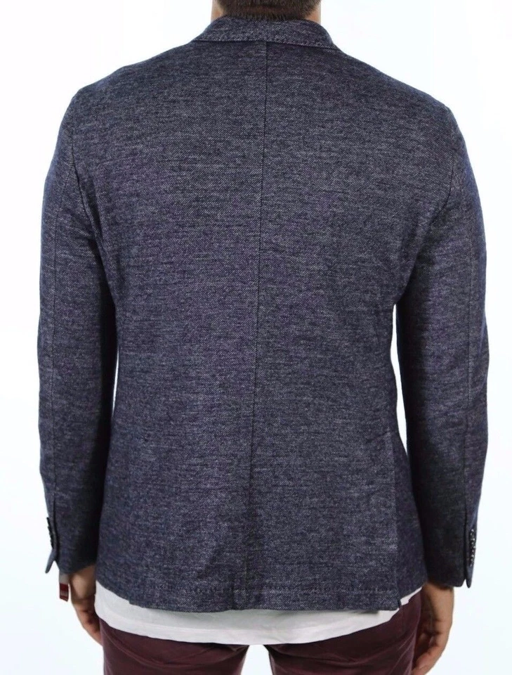 Altea Men's Wool/Cotton Blend 195726 Navy Blue Blazer Jacket Size 52R - Image 2 of 3