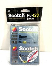 Video Cassette Scotch 8mm TWO PACK P6-120 NTSC 106m -Brand New in Package