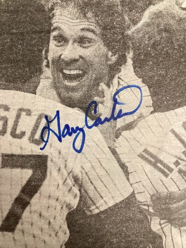 Gary Carter Signed Newspaper Gary’s Game 10/15/86 Daily News Baseball Auto PSA - Picture 2 of 4