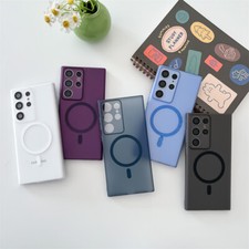 Magsafe Magnetic Slim Clear Hard Phone Case For Samsung Galaxy S26 S25 S23 S22