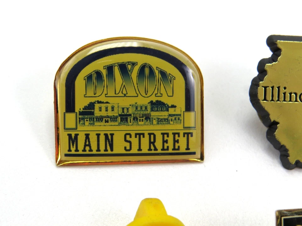 Иллинойс, маршрут 66, перепись и т. д. Рекламные булавки для лацканов, смешанный лот из 9 — читайте - Изображение 2 из 4