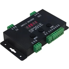 ALITOVE WS2812B WS2811 DMX to SPI Controller Decoder W/ 99 Color Modes 5 Chann