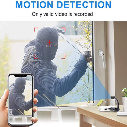 Spy Cam Mini Spia Mini 1080P HD Wireless WiFi IP Camera Micro Camera Led IR - Foto 3 di 9