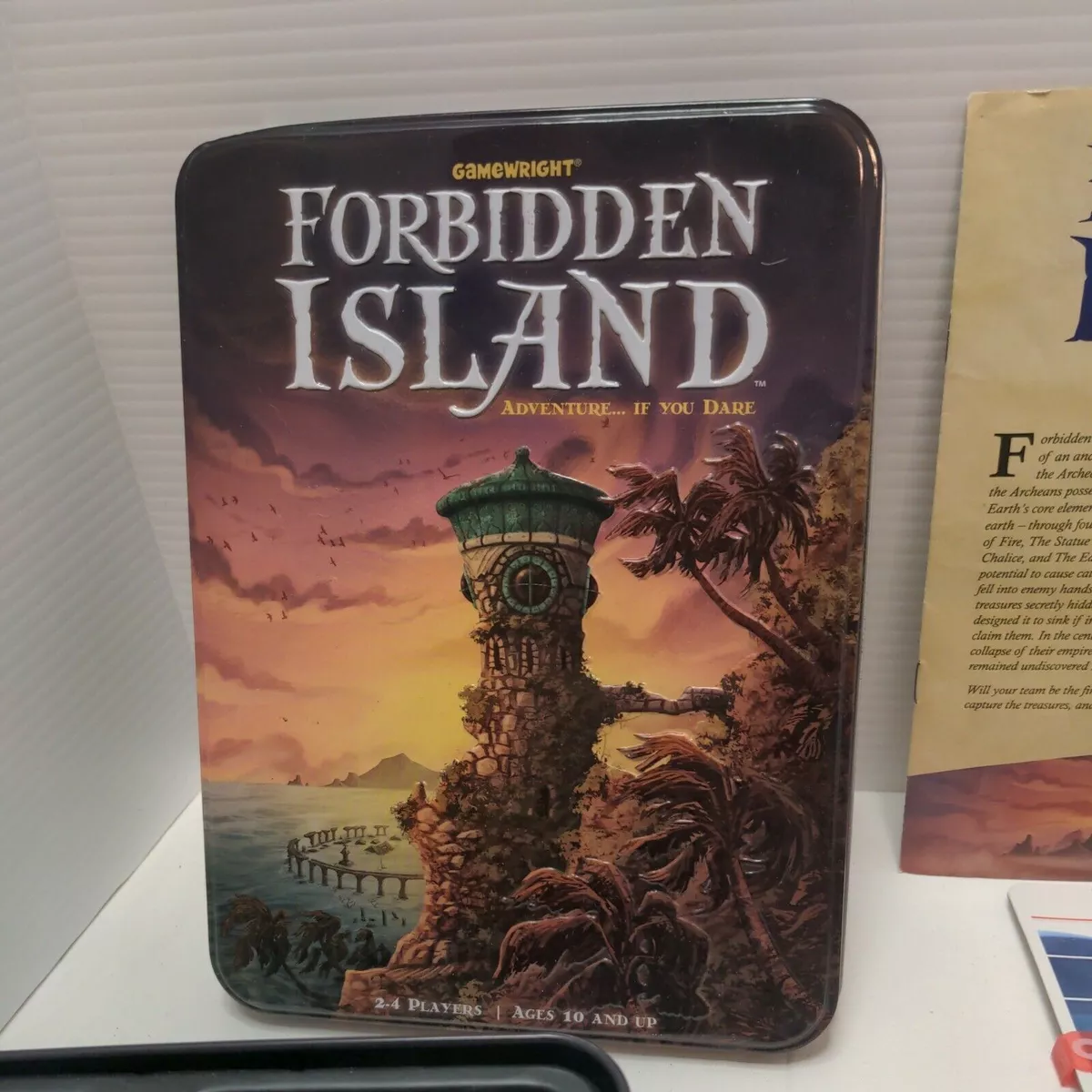 Forbidden Island Board Game 100% complete Gamewright Adventure 2-4 Players