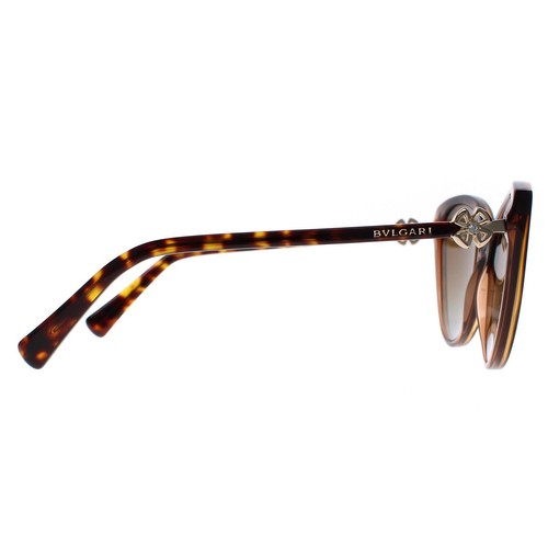 Bvlgari BV8246B 5496T5 havanna braunem transparentem polarisierte Sonnenbrille - Bild 4 von 6