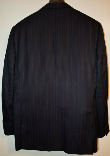 $3895 Recent Ermenegildo Zegna Blue Striped Wool Suit 40R 35W Italy - Picture 12 of 12
