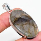 Labradorite Gemstone Handmade 925 Sterling Silver Pendant Deisigner Jewelry