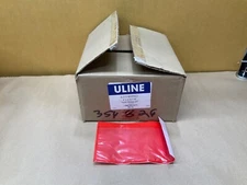 1000 Count Uline S-210-8-5Red Clear Packing List 8” X 5” OD 1” RF #04E68PR6