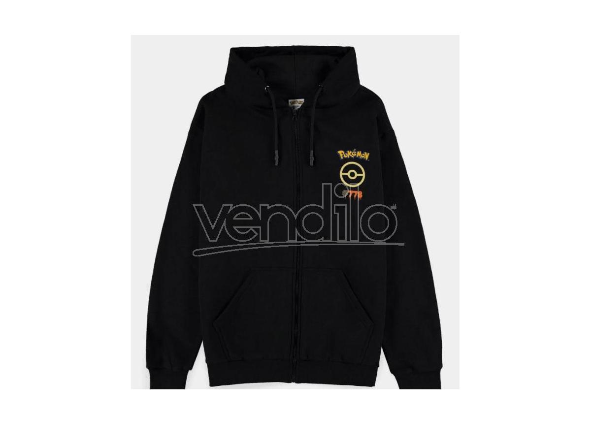 FELPA CON CAPPUCCIO POKEMON MIMIKYU -778 UOMO L - ABBIGLIAMENTO