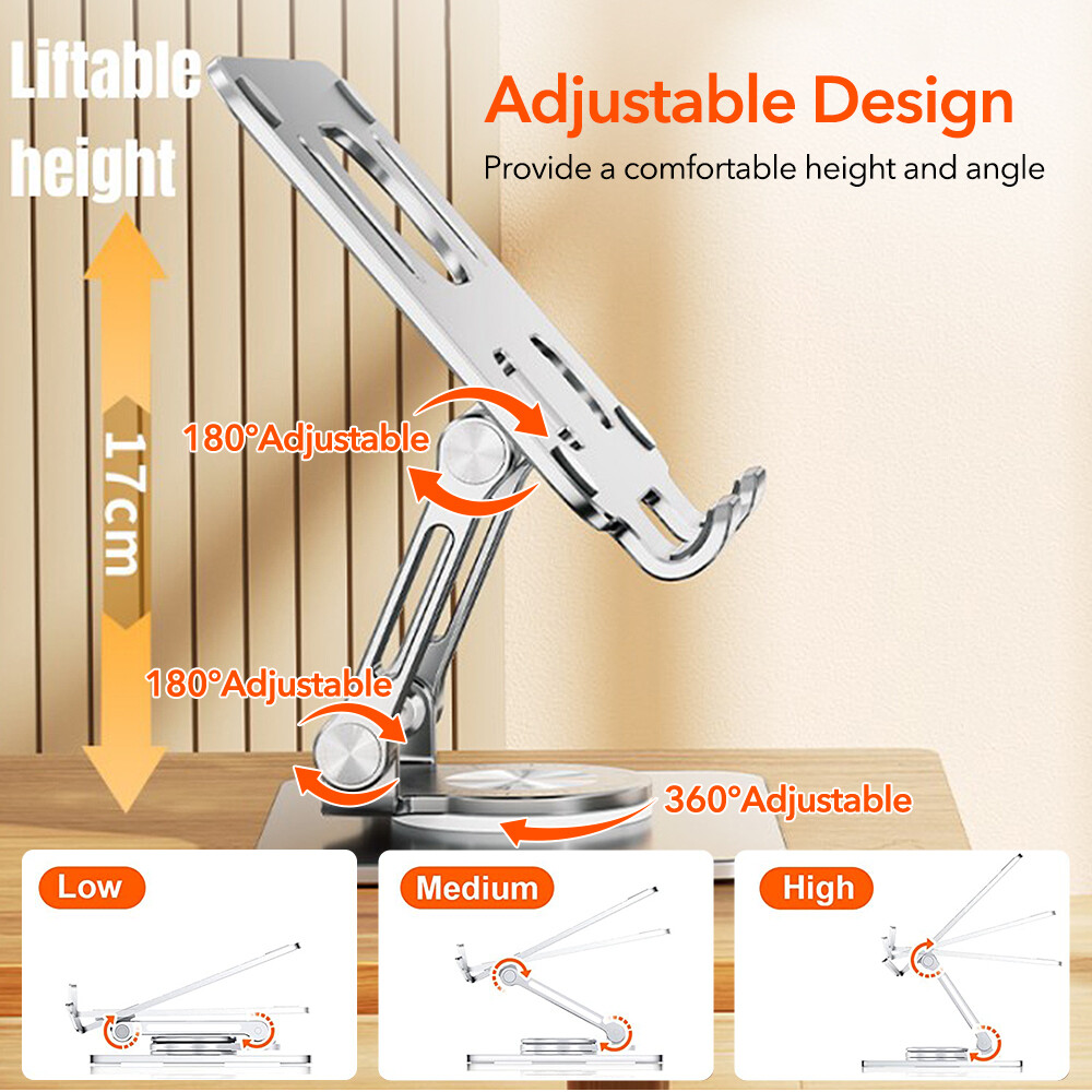 Tablet Halterung Ständer Universal Halter für Tablet iPad Handy Tisch Büro 360