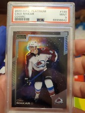 CALE MAKAR 2020-21 O-PEE-CHEE PLATINUM COSMIC SSP #D/65  AVALANCHE PSA 9 POP 1🔥
