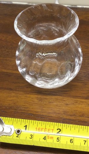 JARRÓN DE CRISTAL DE PLOMO DE COLECCIÓN DARTINGTON Cosa Nostra RIPPLE BAMBINO por FRANK THROWER - Imagen 6 de 11
