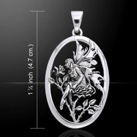 Rose Red Amy Brown Fairy Sterling Silver Pendant By Peter Stone Fine Jewelry Rose Red Amy Brown Fairy Sterling Silver Pendant By Peter Stone Fine Jewelry