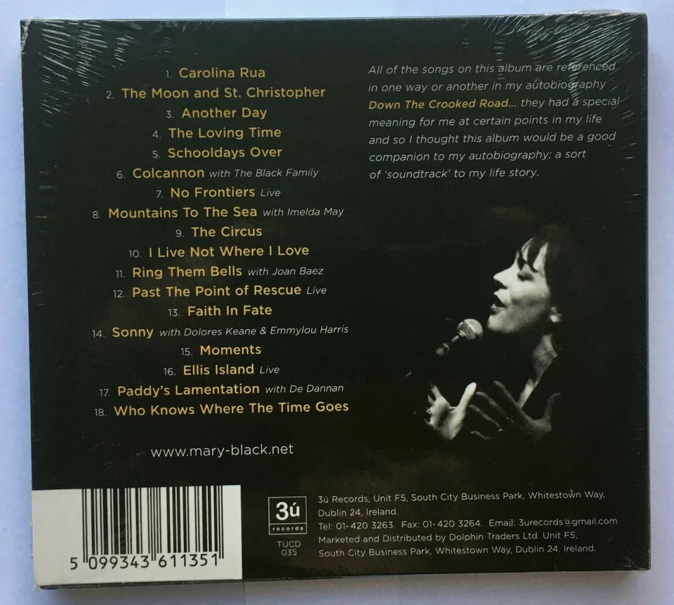 MARY BLACK Down The Crooked Road CD album 2012 'The Soundtrack' MINT oz seller - Image 2 of 2