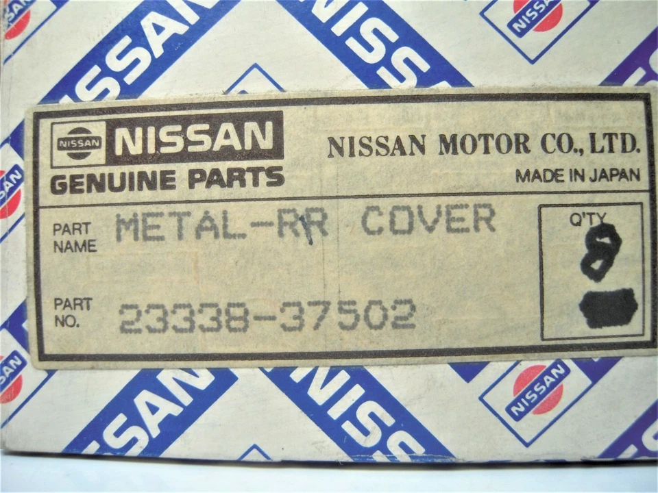 Nissan 23338-37502 *CANTIDAD 8* OEM ~NUEVO~ Cubiertas traseras de metal para motores de camiones 720 Foto 2 de 4