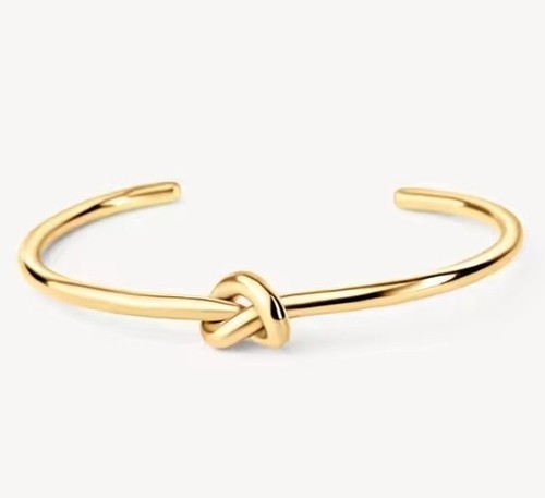 Bracciale da uomo in acciaio inox braccialetto nodo rigido argento - Foto 11 di 11