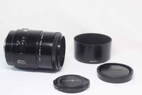 Minolta AF MACRO 100mm F/2.8 Telephoto AF Macro Lens for Sony Minolta A Mount - Picture 1 of 14