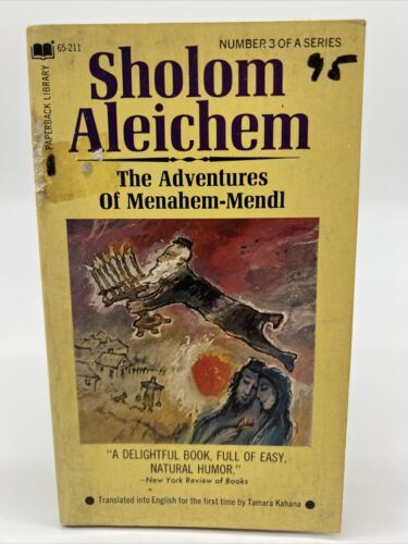 THE ADVENTURES OF MENAHEM-MENDL by Sholom Aleichem 1970 1st Pop Lib paperback - Picture 1 of 6
