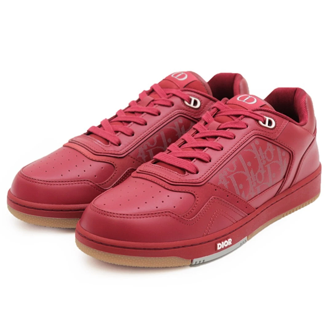 Baskets basses Christian Dior B27 homme rouge