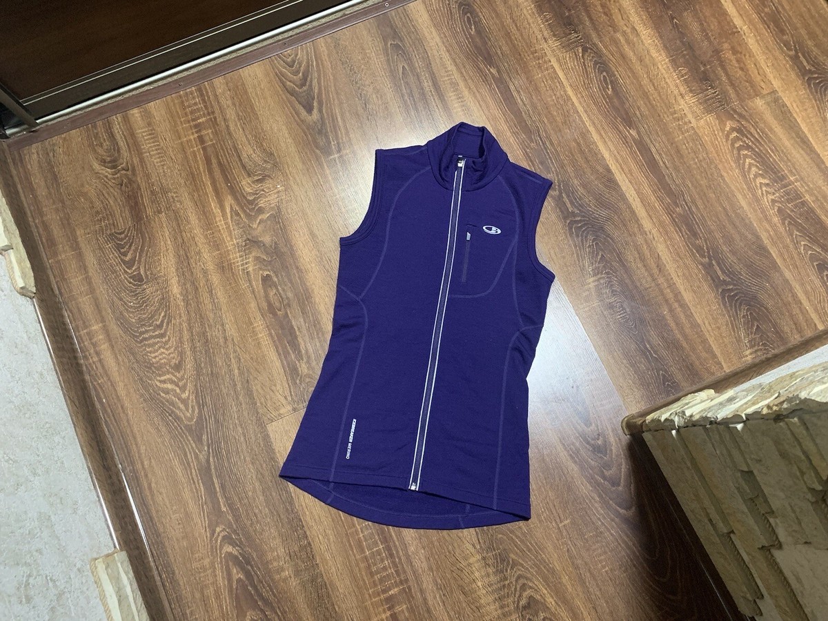 Icebreaker Merino GT Purple Vest Size S