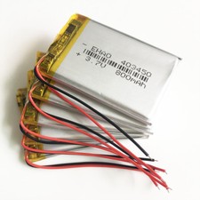 5 PCS 800mAh 3.7V Lipo Li-Polymer Battery For MP3 DVD GPS Recorder Camera 403450