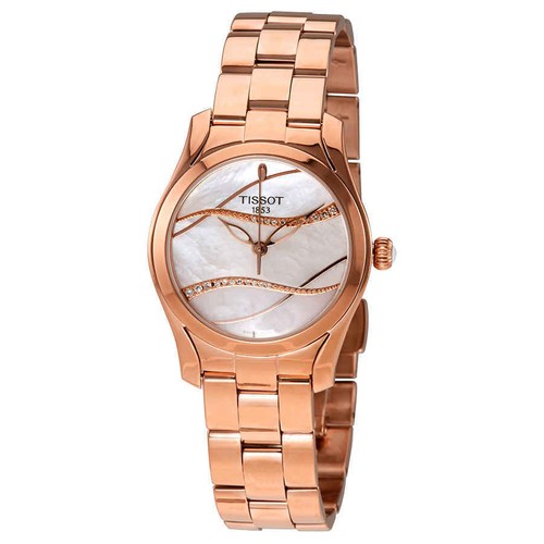 Tissot T-Wave MOP Diamond Dial Ladies Watch T112.210.33.111.00