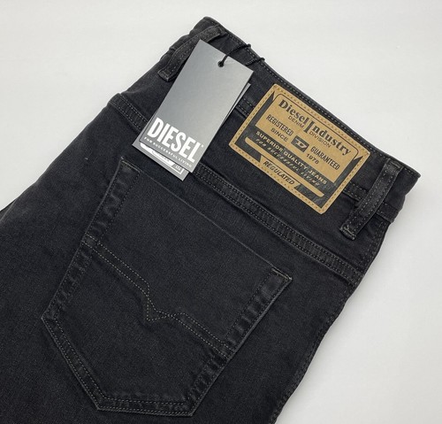NEW Diesel Safado Jeans Sz 36x30 Regular Fit Straight Leg Black Denim RB064