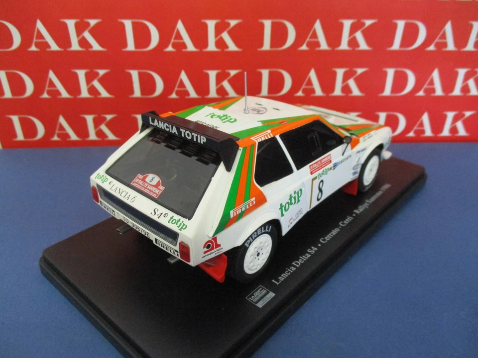 Die cast 1/24 Modellino Auto Lancia Delta S4 Totip Rally Sanremo 1986 D. Cerrato - Immagine 3 di 4