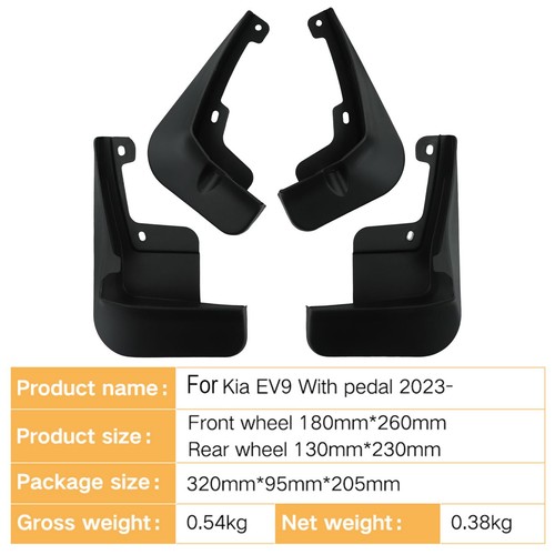 For KIA EV9 Mud Flaps Splash Guards Protect Your Vehicle Minimize Risk Set of 4 - Picture 8 of 22