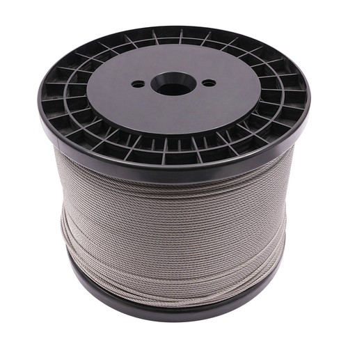 1500ft 1/8" Stainless Steel Cable T316 Wire Rope Cable Railing 7x7 S with Cutter - Picture 12 of 17