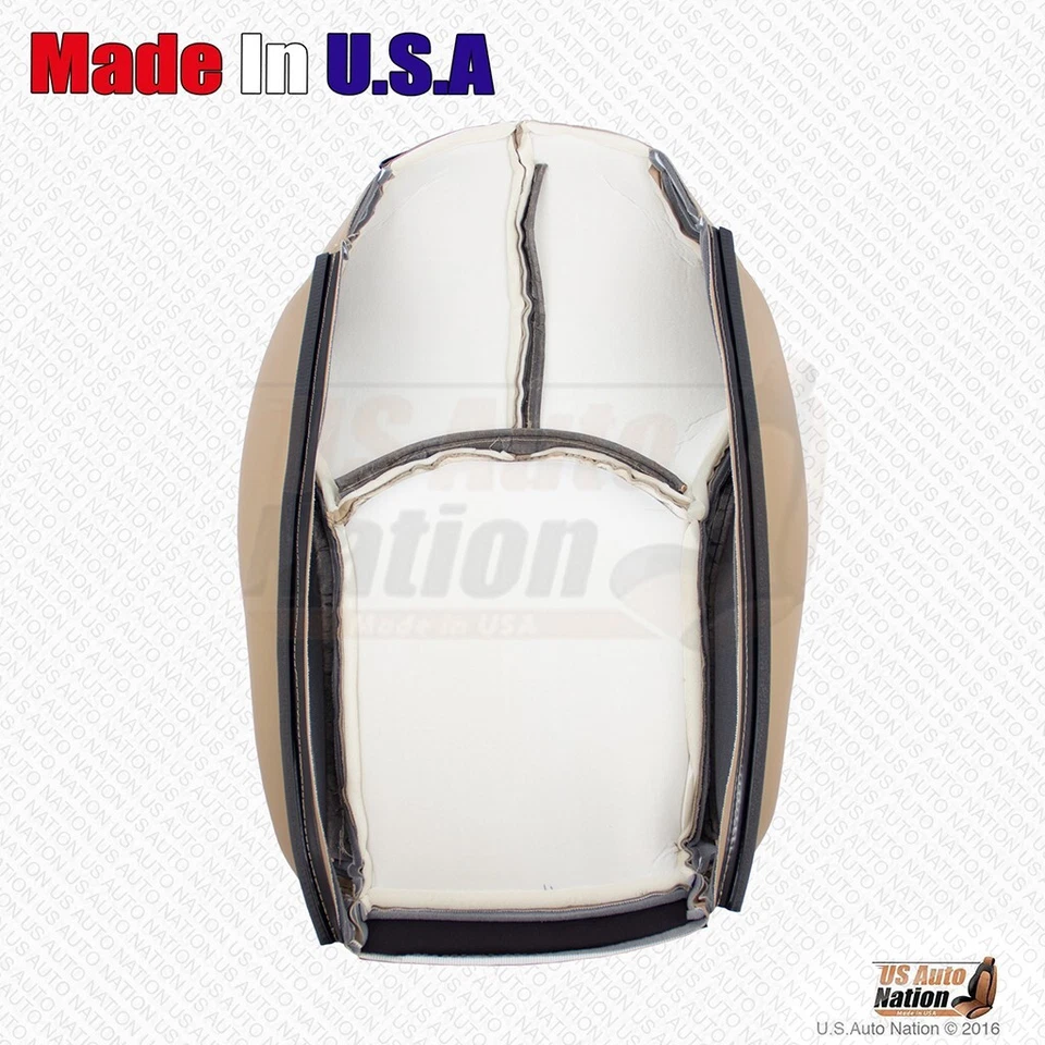 2000 2001 Fits Mercedes Benz SL500 SL600 Driver Bottom & Top Leather Cover Tan - Image 3 of 4