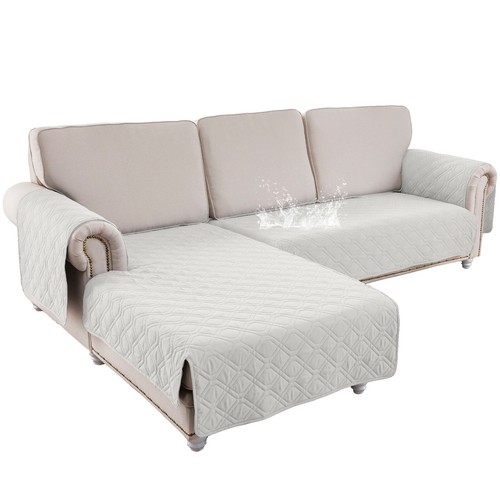 Couch Slipcover Waterproof L Shape Sofa Cover Sectional Couch Chaise Lounge - 第 47/66 張圖片