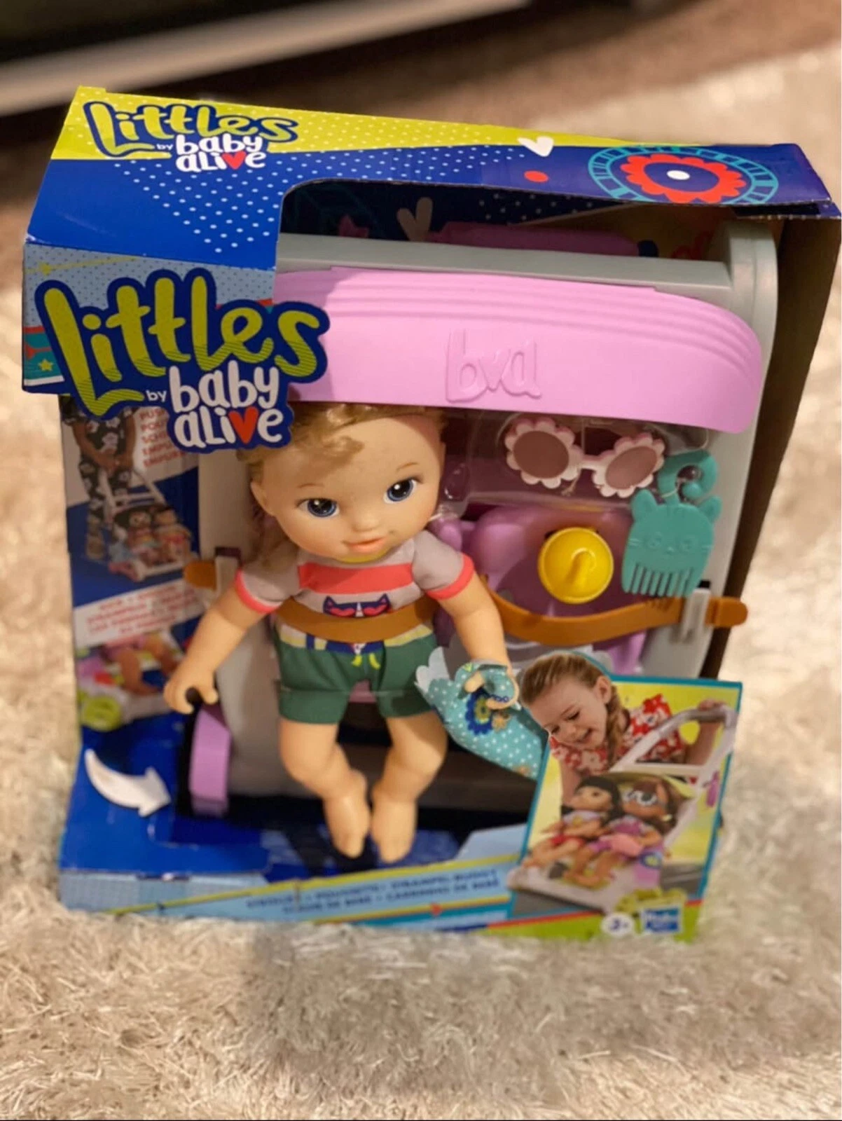 Baby alive push n kick stroller