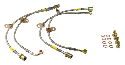 Goodridge USA 28003 G-STOP SS Braided Brake Line Kit Fits 13-16 BRZ FR-S - 第 1/5 張圖片