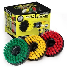 Drill Brush Multi-application Cordless Drill Powered Household Scrub Brush Kit 